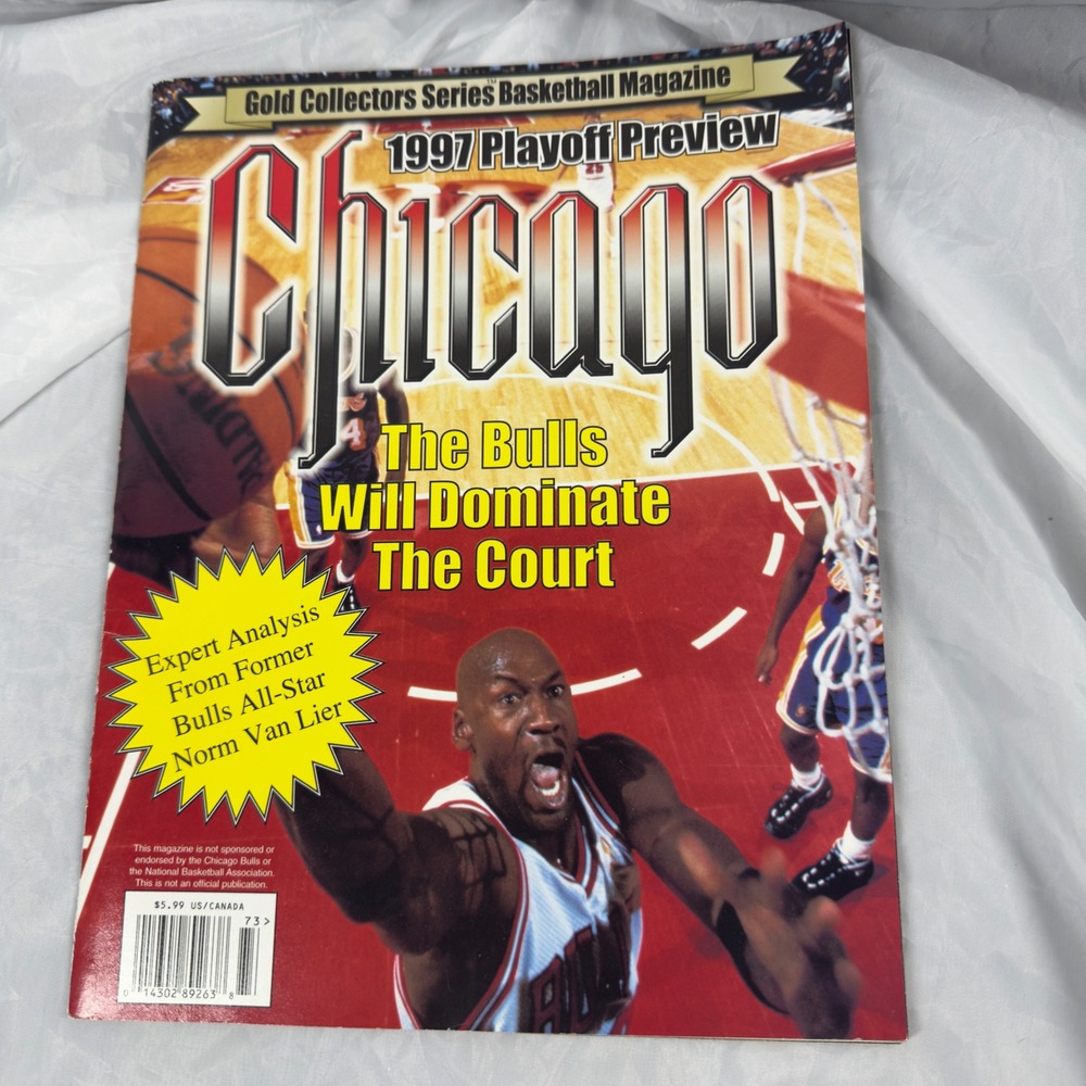 Gold Collector Series Magazine 1997 Chicago Bulls Playoff Preview Michael Jordan